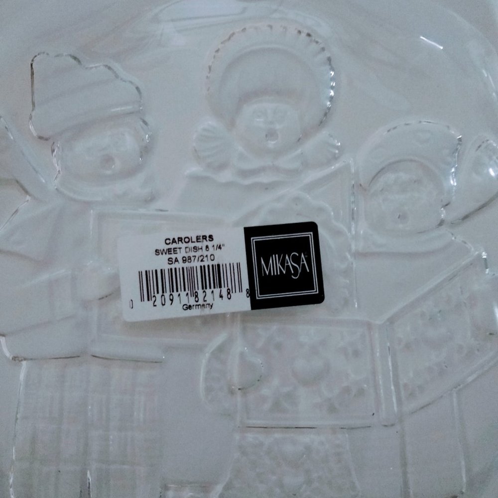 MIKASA Crystal Carolers Sweet Dish - Picture 8 of 9